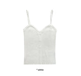 RIBBED BUTTON KNIT TOP