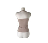 Levan Color Matching Halter Sleeveless Cut Long Sleeve T-shirt Set