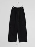 [unisex] Rilkan Summer Banding Wide Cargo Pants