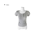 Ong Button Puff Slim Short Sleeve T-Shirt