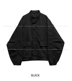 Dusty Pocket String Field Bomber Jacket