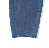 Fancy Lettering Balloon Denim Pants