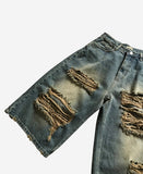 Raw Cut Bermuda Jeans