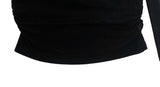 Zant Ribbon Knot Off-Shoulder Shirring T-Shirt