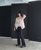 Pinshu Culotte Flared String Bootcut Skirt Pants