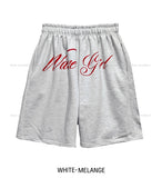Girls Front Lettering Bermuda Pants
