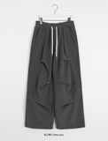 Timoa banding fleece brushed rivet wide pants