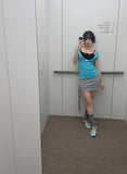 DRAPE TAIL MINI SKIRT