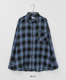 [unisex] Ryokoni Color Check Over Shirt