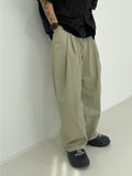 Layered Gosi nylon wide pants