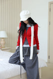 Rocky bay punching cardigan