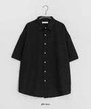 [unisex] Midender Summer Seersucker Over Short Sleeve Shirt