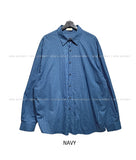 Pilen side shirring check shirt