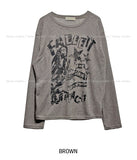 Palette see-through long sleeve knit