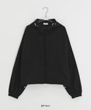 [Unisex] Hilme Cap Hood Crop Windbreaker