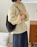 Handka Linen Round Blouse