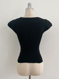 Senne V-neck Sleeveless Knit Lace Tiered Skirt Set