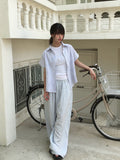 Arden Summer Nylon Banding Wide Pants