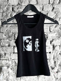 Patch Printed Sleeveless