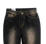 SNAP BUTTON BOOTCUT DENIM