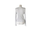Heo See-through Ribbed Button Slim Cardigan