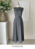 Lapid Pleats Sleeveless Long One Piece (Strap set)