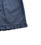 LINEN FRILL MINI SKIRT