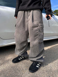 Unisex Slick Corduroy Cargo Pants