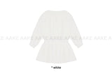 WAIST SHIRRING LONG BLOUSE