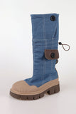 Rant double denim boots