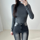 Turtleneck Collar Long Sleeve