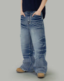 Washed Domingo denim pants
