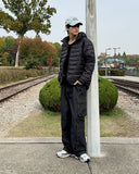Double pocket washed denim pants