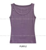 [U-BASIC] Daily Solid Crop Sleeveless
