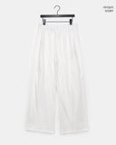 Cor 84 embroidered lace banding strap wide cotton long pants