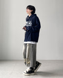 Marble Gray Crop Denim Pants