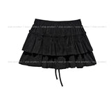 Aki Velvet Tiered Skirt