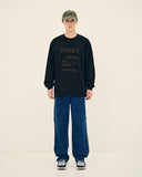 SIDE CHECK RELAXED DENIM PANTS