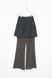 (W) Pair Nylon Skirt Pants