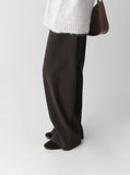High-Waist Banding Slacks Pants