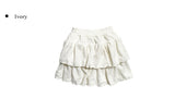 Sand Tiered Tweed Mini Skirt