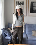 Dope See-Through Rib Crop Strap Bolero CD