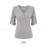 Taysi Roll-up Three Quarter T-shirt