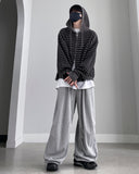 Tibber Stripe Knit Hood Zip-up