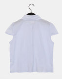 Trang Stripe See-through Short Sleeve Shirt