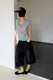 SOFT LONG V-NECK TEE