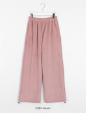 [BAONHAUS] Pmoi Mink Brushed Banding String Corduroy Wide Pants