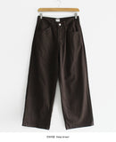 [BAON] Winkey Cotton Straight Pants