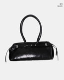 Kimu Leopard Baguette Shoulder Bag