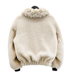 Reversible Fur Collar Quilted Dumble Jumper